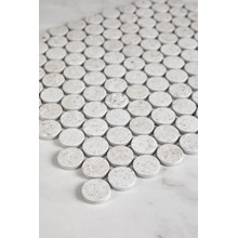 Bilal Beige Penny Round Porcelain Mosaic Tile